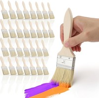 Pinselset 30 StüCk 50Mm Flachpinsel Lasurpinsel Lack Pinsel FüR Farben Diy