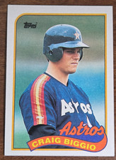 1989 Topps Craig Biggio RC #49 Houston Astros MLB Baseball Card