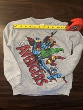Marvel Avengers Crewneck Sweatshirt Boys Size Kids 7 Sweater Super Hero