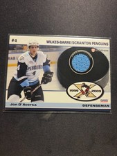 2008/09 Wilkes Barre Scranton Penguins WBS Jersey Card #4 Jon D'Aversa