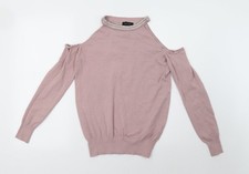 Womens UK Size 8 Primark Pink Pullover Sweatshirt