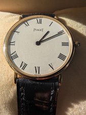 Piaget 9025 Altiplano 30mm 18K Yellow Gold Watch, in Box.