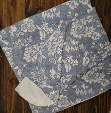 Pre-owned New Pillow Covers Shams Set 2 Beautiful Elegant Farmhouse Floral Blue