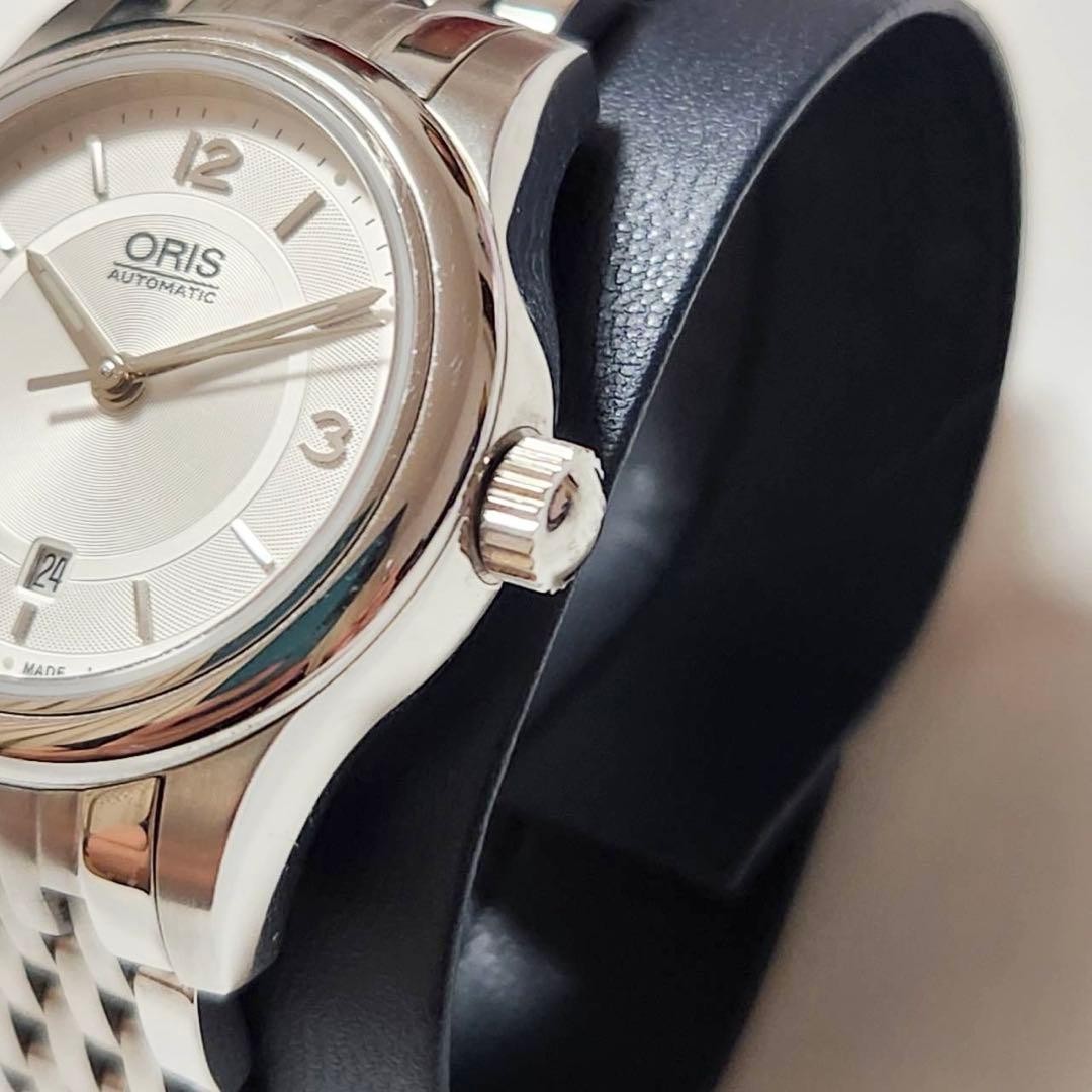 ORIS Classic Date Watch Automatic Silver Pink Dia… - image 4