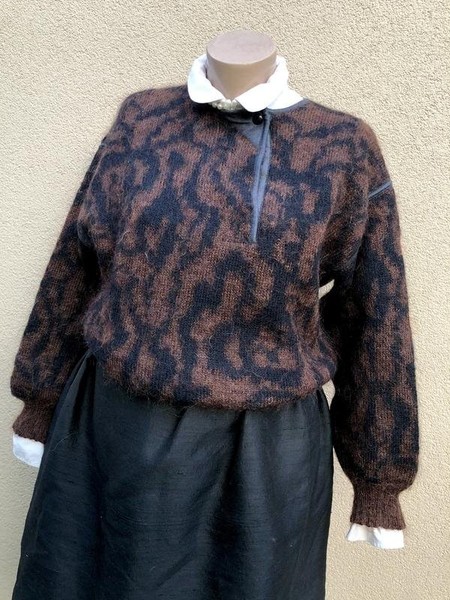 Women Escada Sweater Brown Wool 36 / S / 44