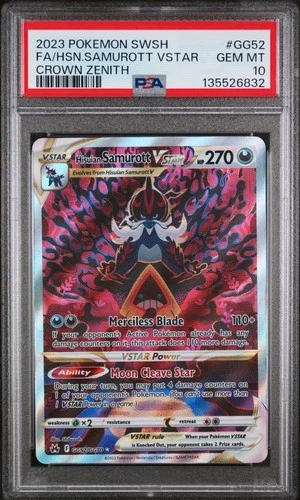 PSA 10 Samurott Vstar Secret Illustration Rare #GG52 2023 Crown Zenith 135526832