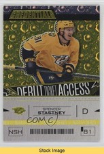 2023-24 Credentials Debut Ticket Access Yellow Spencer Stastney #118 READ 0nr3