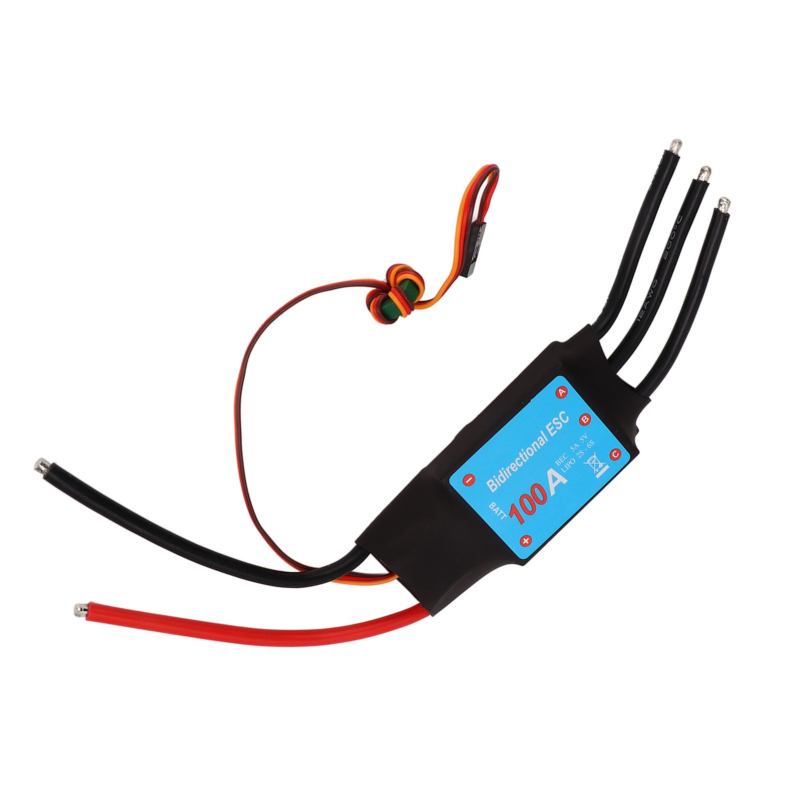 New RC Boat 100A ESC 100A Brushless Black 5V 5A BEC Output Auto Learning RC Boat