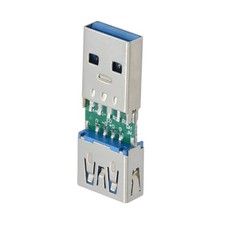 Portable USB 3.0 Male to Female Adapter Head for Extending USB Port on Laptops