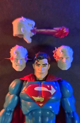 3D Printed Dan Mora Style MAFEX SUPERMAN HEAD Heat Vision Ver