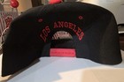 Los Angeles Baseball Cap Bullbot Headwear Black And Red Snapback Hat One Size — photo 4