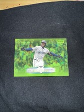 2025 Topps Stadium Club Randy Azozarena #170 Lime Green Parallel Mariners