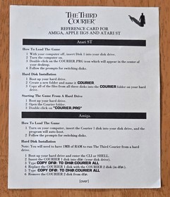 The Third Courier Accolade Commodore Amiga Big Box Game Complete Decoder CIB