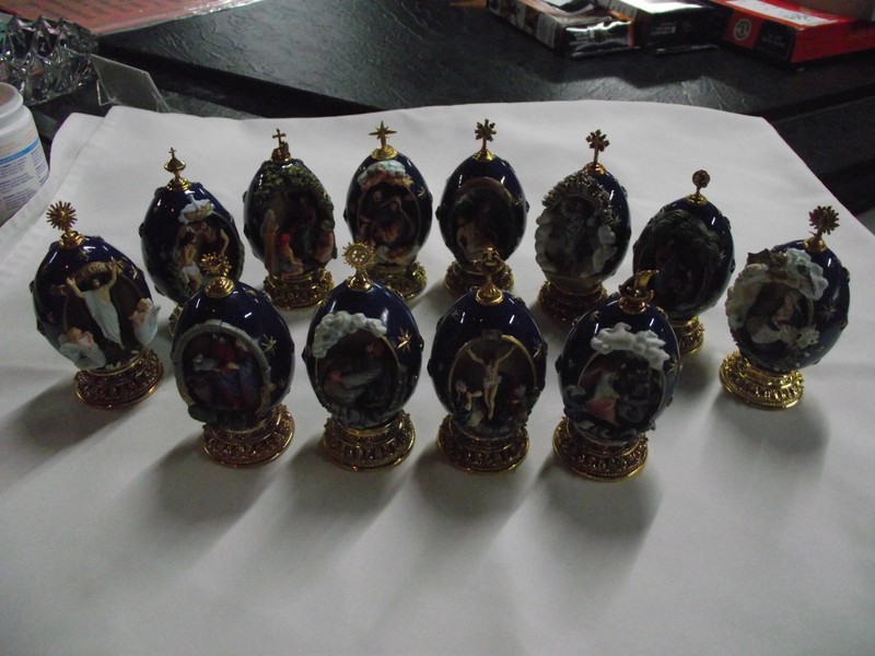 HOUSE OF FABERGE EGGS COMPLETE SET