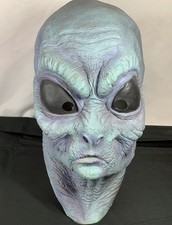 Vintage 1998 ALIEN Adult Latex Mask Paper Mag...