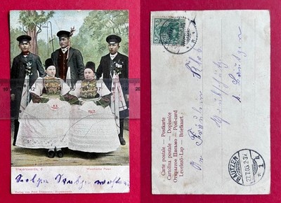 AK HOYERSWERDA 1903 Typen in Volkstrachten Wendische Paten   ( 183813