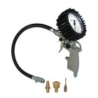 DF Reifenfüller geeicht, Luftdruckprüfer mit patentiertem Quik-Lok und 3 Adapter