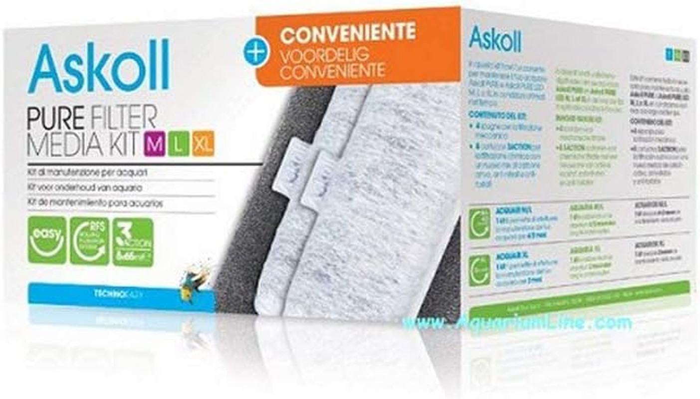 Askoll Pure Media Kit XL - Proteggi la Salute dei tuoi Pesci