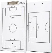 Murray Sporting Goods Dry-Erase Double Sided Soccer Coach Clipboard
