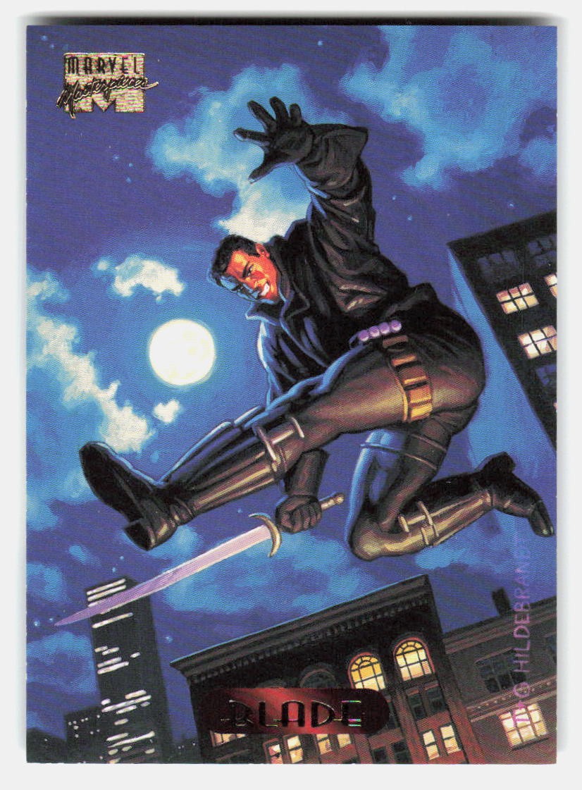 1994 Fleer Marvel Masterpieces Hildebrandt Brothers #12 Blade