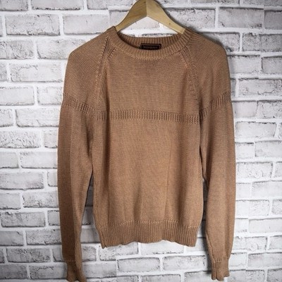 Vintage 90s YSL Yves Saint Laurent Sweater Retro size Small color Orange Rust