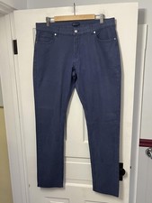 Peter Millar Crown Crafted Wayfare Jeans Mens 36x32 Blue Stretch Tailored Fit