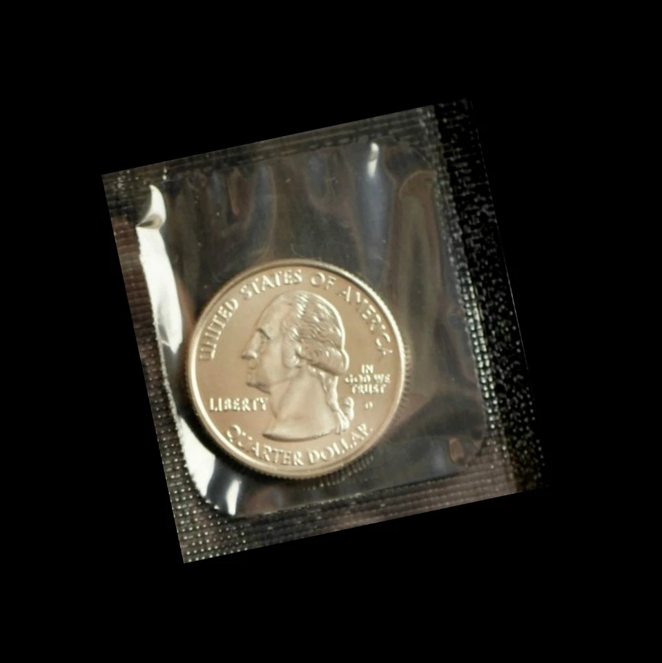 2005 P+D  Kansas State "Satin" ~ Statehood Washington Quarters ~ In Mint Cello - Image 4 of 4