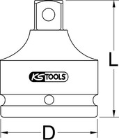"Ks Tools 1/2\" Kraft-Bit-Stecknuss Innensechskant, Kurz, 17 Mm (911.0909)"