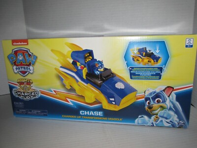 Mighty Pups Charged Up Paw Patrol Chase Transforming Deluxe Vehicle Preschool