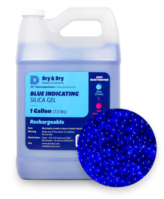 #ad #ad 1 Gallon 7.5 LBS quot;Dry amp; Dryquot; Premium Blue Indicating Silica Gel Desiccant Beads $35.99