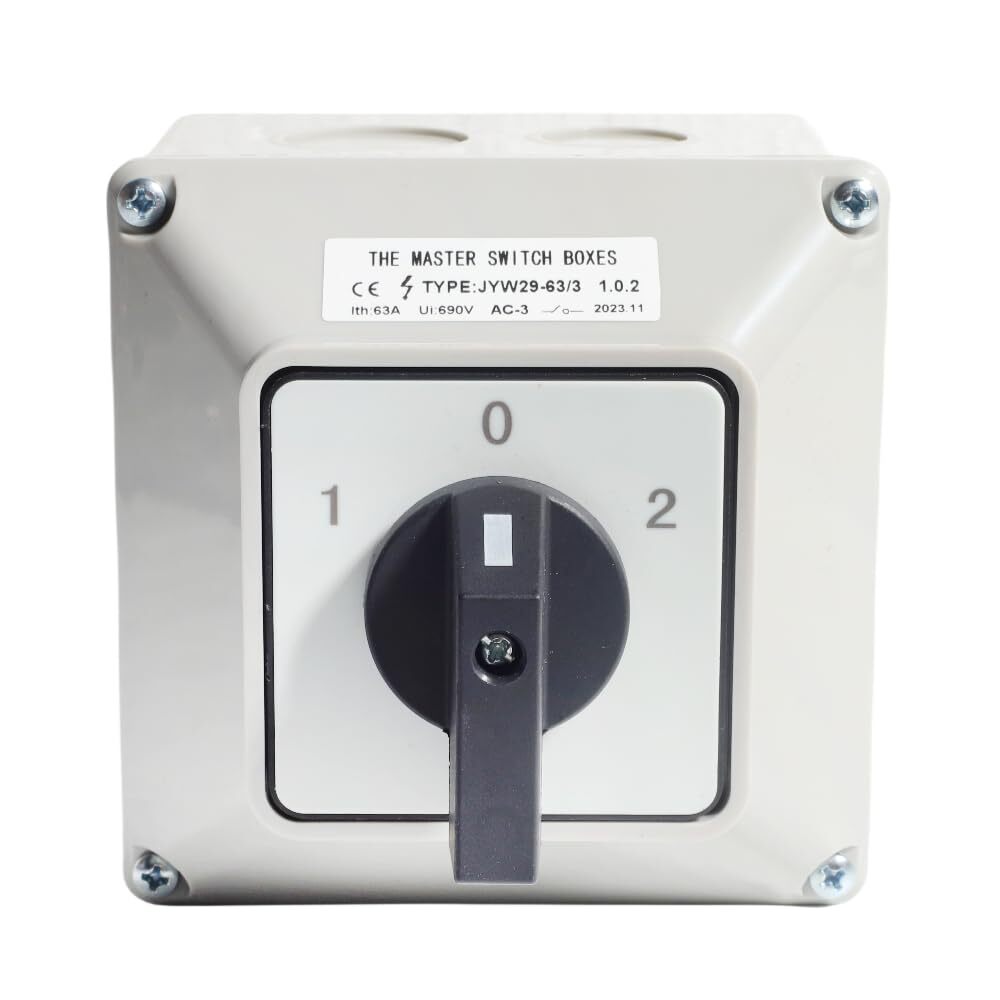 Universal Rotary Changeover Switch 63A 690V 3-Phase Main Switch