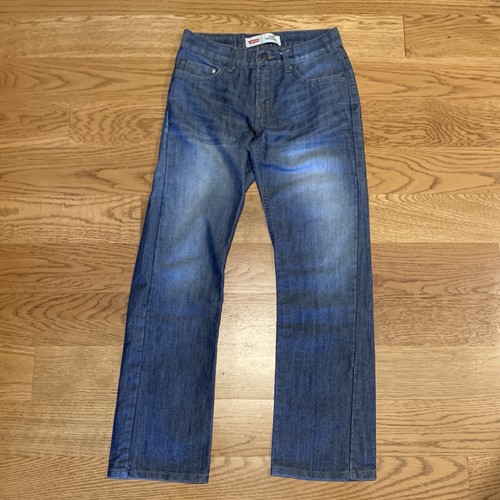 LEVIS Boys 514 Jeans Size 12 Straight Reg Regular Medium Wash 26x26 W26" denim