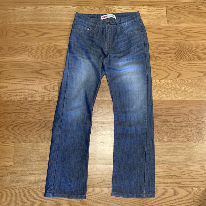 LEVIS Boys 514 Jeans Size 12 Straight Reg Regular Medium Wash 26x26 W26" denim 