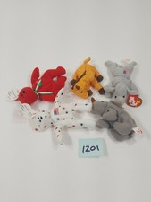TY Teeny Beanie Babies Lot of 5: Glory Spike Osito Righty and unknown Giraffe