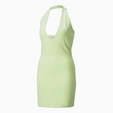 PUMA Classic Halterneck Dress Women's Sporty Fit Activewear Casual Summer Look