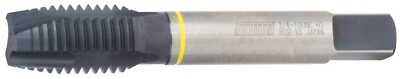 SOWA 123302 UNC 8-32 D2 Yellow Ring HSSE V3 Spiral 3 Flute Point Tap