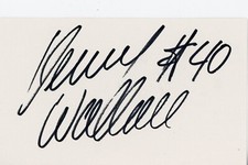 NASCAR Great - 2001 Sam's Club 200 Winner -  Kenny Wallace (#40) & his autograph