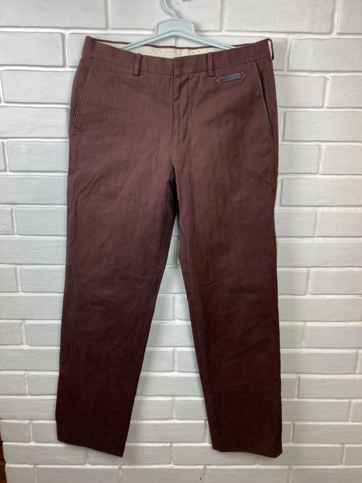 Pantalone uomo Hermès Paris taglia 44 100% cotone lusso italia