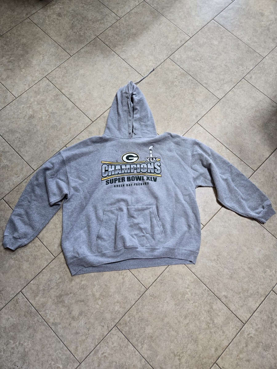 NFL Super Bowl Champions Green Bay Packer Hoodie XLV Size XL Hooded  Sweatshirt