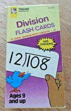 EUC TREND Enterprise Division Flash Cards w 91 Cards  Facts thru  12  Ages 9 