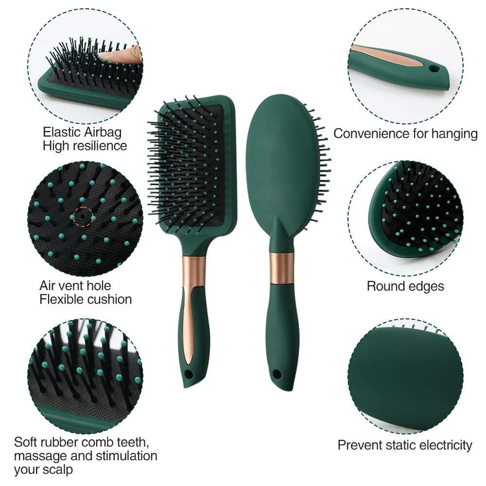 Hair Brush for Women Anti Static Vented Styling Brush Detangling Massage Brushes - Image 2 of 4