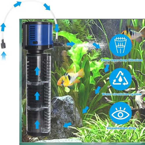 TARARIUM 660GPH Aquarium Filter 100-300 Gallon Fish Tank Pond, Powerful & Quiet - Picture 3 of 7