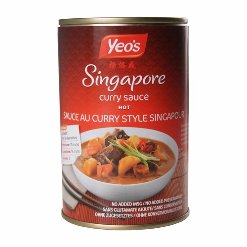 YEO'S SINGAPORE HOT CURRY SAUCE 6 X 400ML 77521273619 eBay