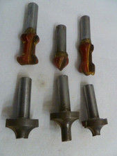 LOT DE 6 OUTILS DE ROUTEUR TITMAN ASSORTIS TIGE 1/2" TRAVAUX 3 ARTICLES NEUFS INUTILISÉS