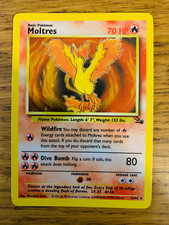 Moltres (12/62) Holo Fossil Set Pokemon Card! FAST & FREE P&P!