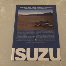 1985 Isuzu Print Ad Vintage First Car Builders of Japan Trooper Space Cab