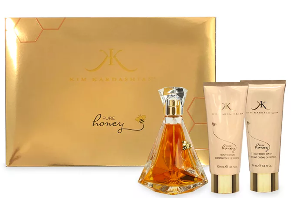 Kim Kardashian Pure Honey Perfume / Body Wash / Lotion Gift Set | eBay
