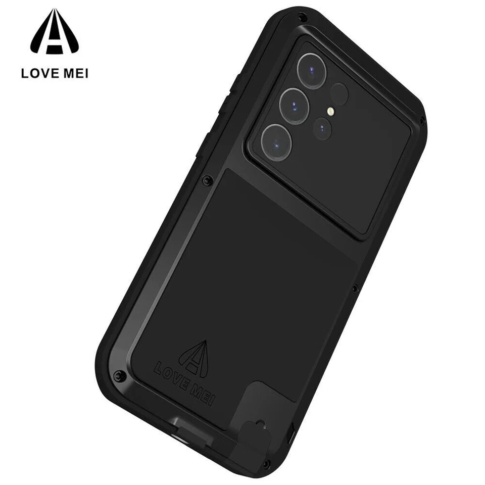 Funda de metal impermeable/contra el polvo/golpes y el polvo Gorilla Glass de LOVEMEI para Samsung Foto 3 de 4