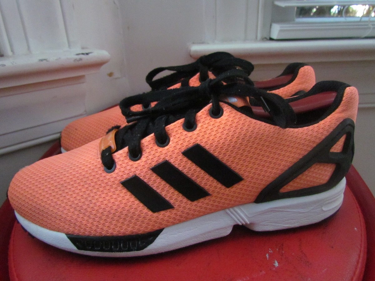 Athletic Shoes Zx Flux Schwarz Orange Orange Neon Zx Flux Adidas