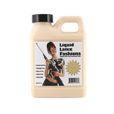 Liquid Latex - Tan - 8 Fl Oz, Face and Body Paint, Ideal for Halloween